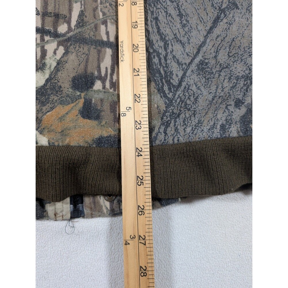 Vtg LL Bean Mossy Oak Breakup Leaf Camo Jacket Zip Sz M Hunting Camouflage - Picture 7 of 7